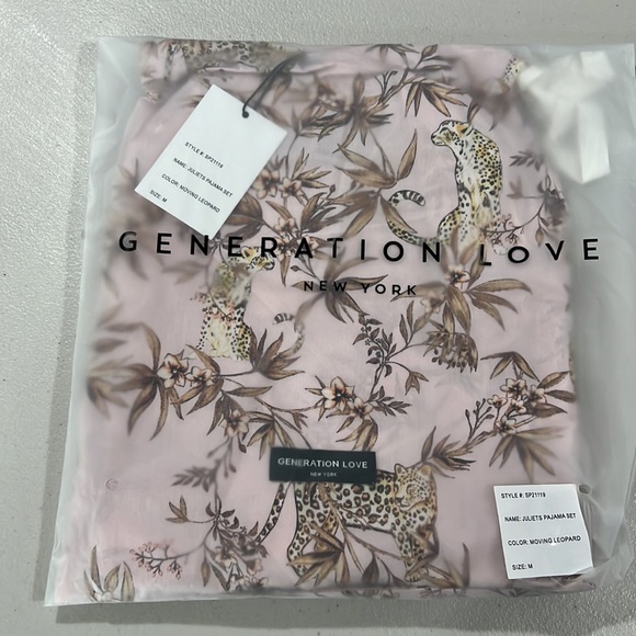 🆕Generation Love Juliet’s Moving Leopard Animal Print Pajama Set 100% Cotton - Picture 15 of 15